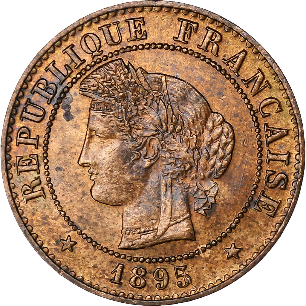 Francja, Centime, Cérès, 1895, Paris, Brązowy, MS(60-62), Gadoury:88