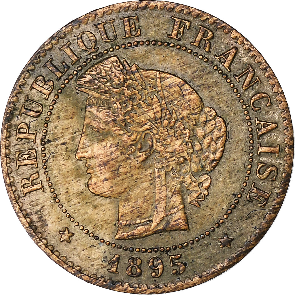 Francja, Centime, Cérès, 1895, Paris, Brązowy, VF(20-25), Gadoury:88