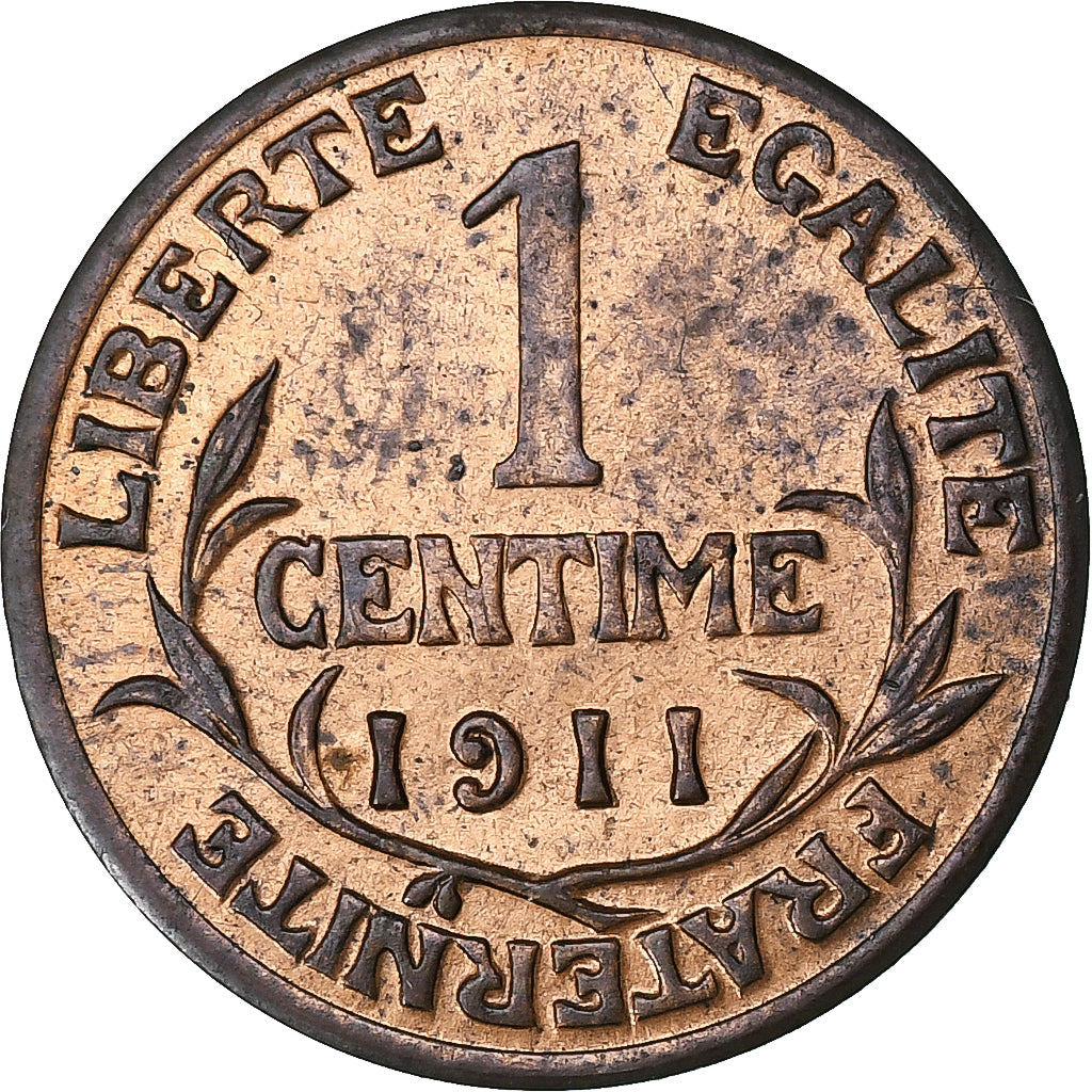 Frankreich, Centime, Dupuis, 1911, Paris, Bronze, SS, Gadoury:90