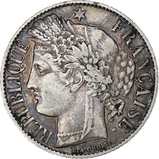 France, Franc, Cérès, 1887, Paris, Silver, VF(20-25), Gadoury:465a