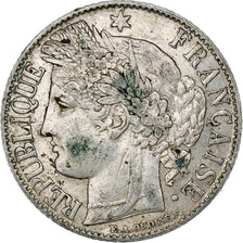 France, Franc, Cérès, 1888, Paris, Silver, EF(40-45), Gadoury:465a