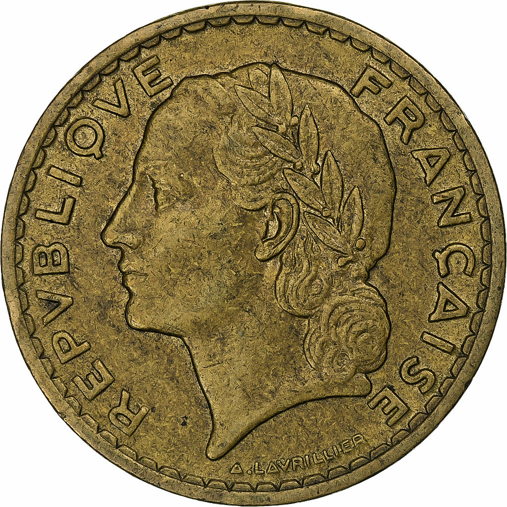 Francia, 5 Francs, Lavrillier, 1940, Paris, Rame-alluminio, BB, Gadoury:761