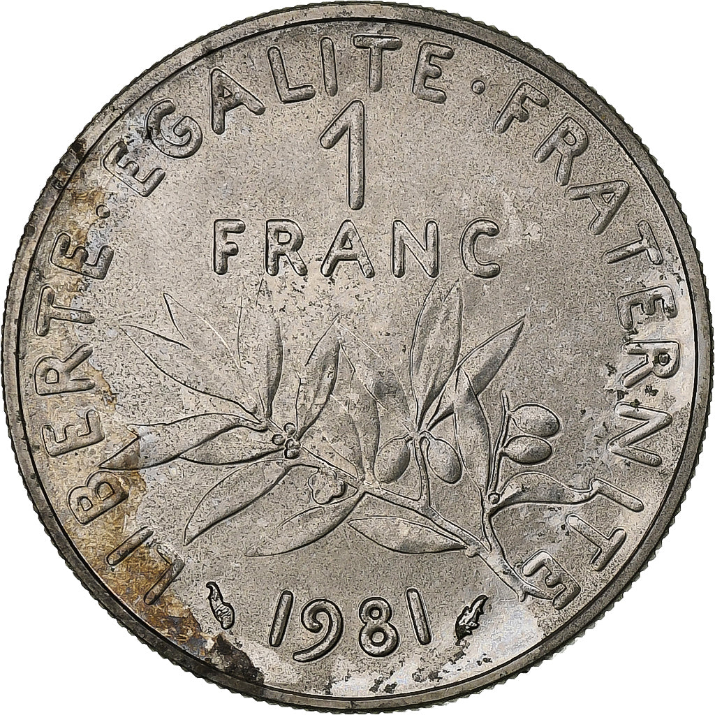 France, Franc, Semeuse, 1981, Pessac, Nickel, TB+, Gadoury:474