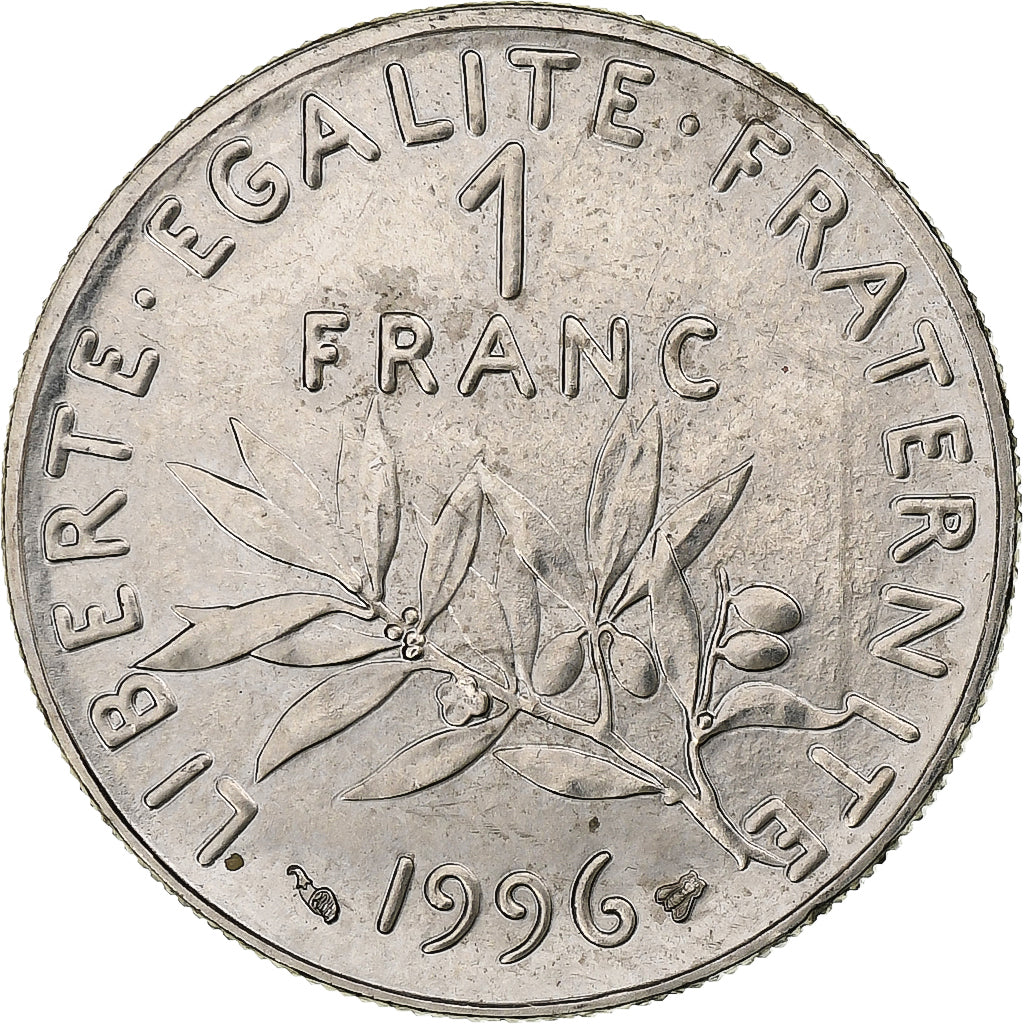 Francia, Franc, Semeuse, 1996, Pessac, Níquel, BC+, Gadoury:474