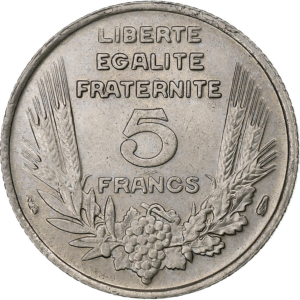 Francia, 5 Francs, Bazor, 1933, Paris, Nichel, SPL-, Gadoury:753