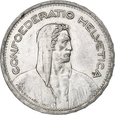 Svizzera, 5 Francs, Herdsman, 1954, Bern, Argento, MB+, KM:40