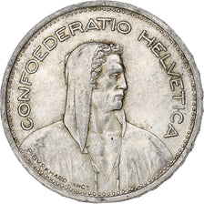 Schweiz, 5 Francs, Herdsman, 1954, Bern, Silber, SS, KM:40