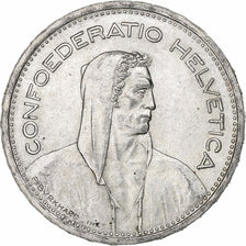 Suisse, 5 Francs, Herdsman, 1954, Bern, Argent, TTB, KM:40