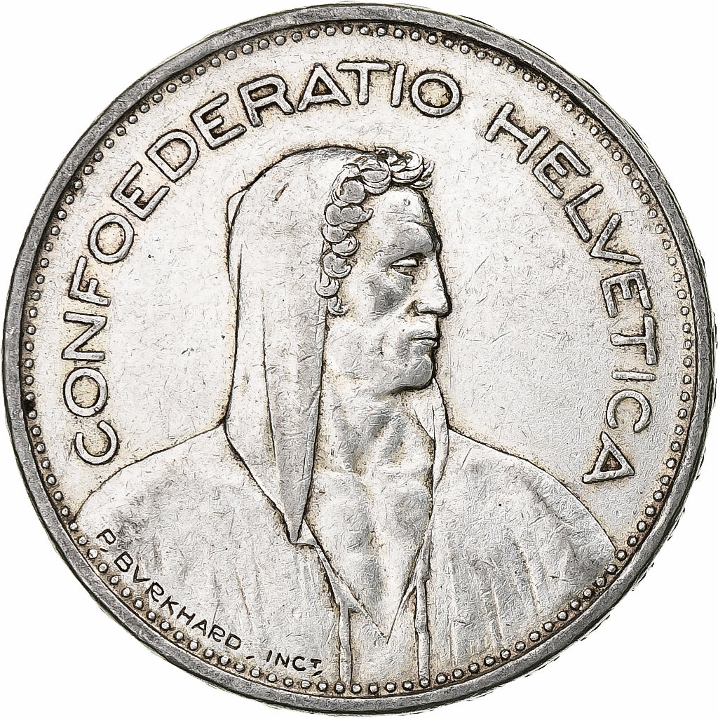 Switzerland, 5 Francs, Herdsman, 1940, Bern, Silver, VF(30-35), KM:40