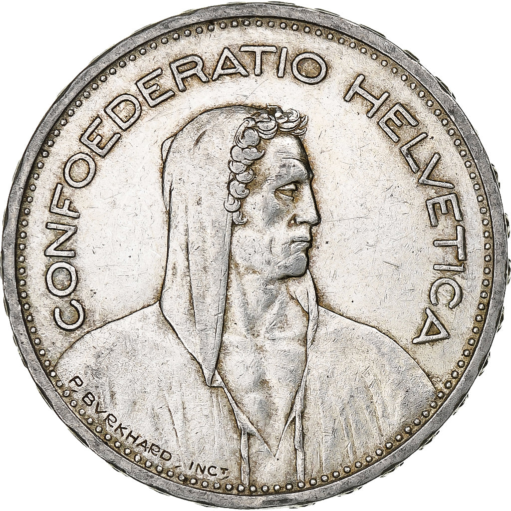 Switzerland, 5 Francs, Herdsman, 1940, Bern, Silver, VF(30-35), KM:40