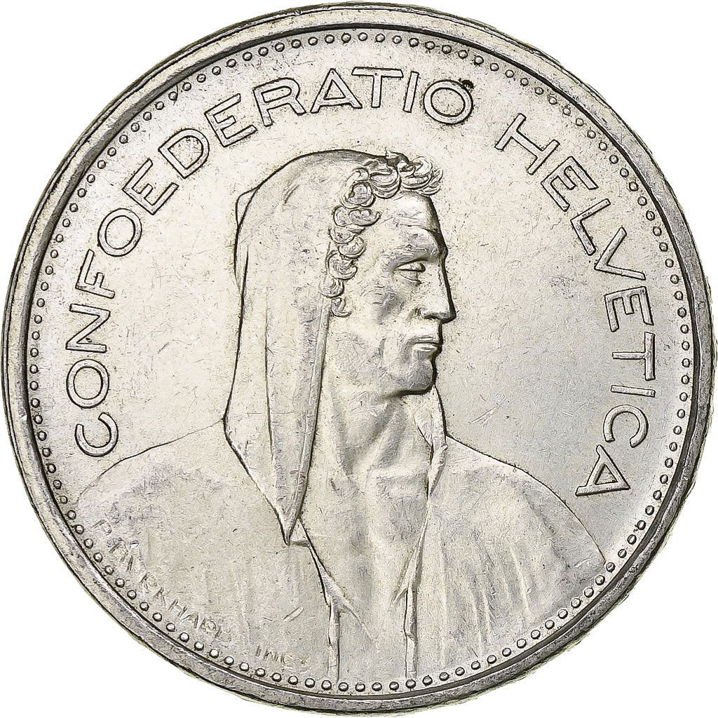 Switzerland, 5 Francs, Herdsman, 1966, Bern, Silver, AU(55-58), KM:40
