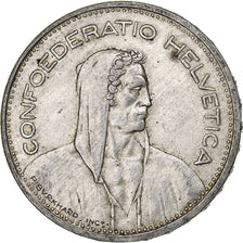 Switzerland, 5 Francs, Herdsman, 1937, Bern, Silver, EF(40-45), KM:40