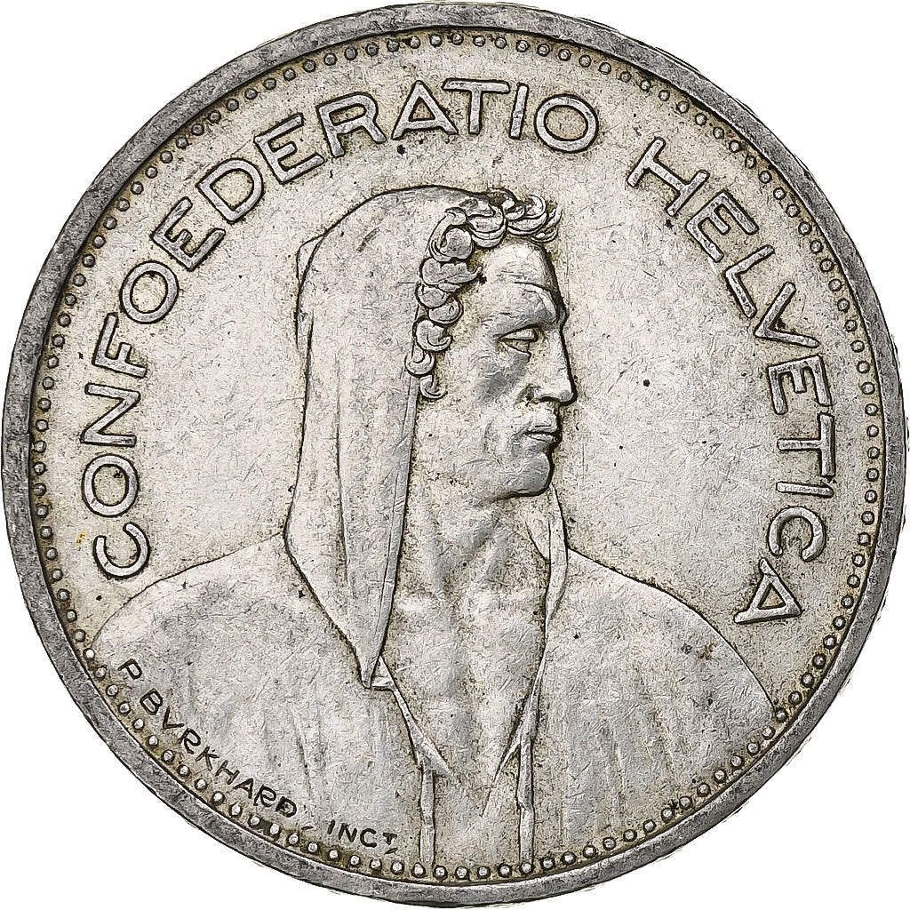 Switzerland, 5 Francs, Herdsman, 1951, Bern, Silver, VF(30-35), KM:40