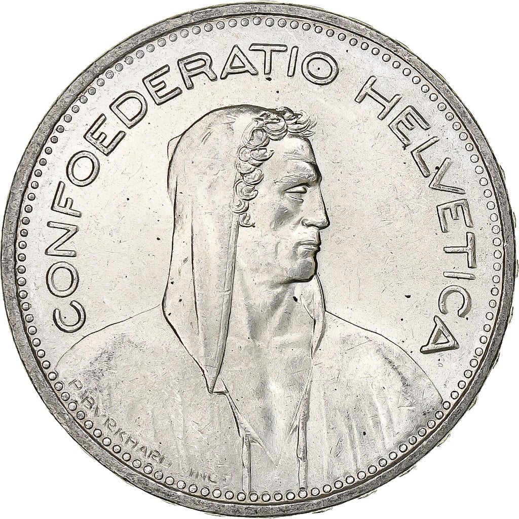Switzerland, 5 Francs, Herdsman, 1965, Bern, Silver, AU(55-58), KM:40