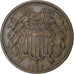 United States, 2 Cents, Union Shield, 1867, Philadelphia, Bronze, VF(20-25)