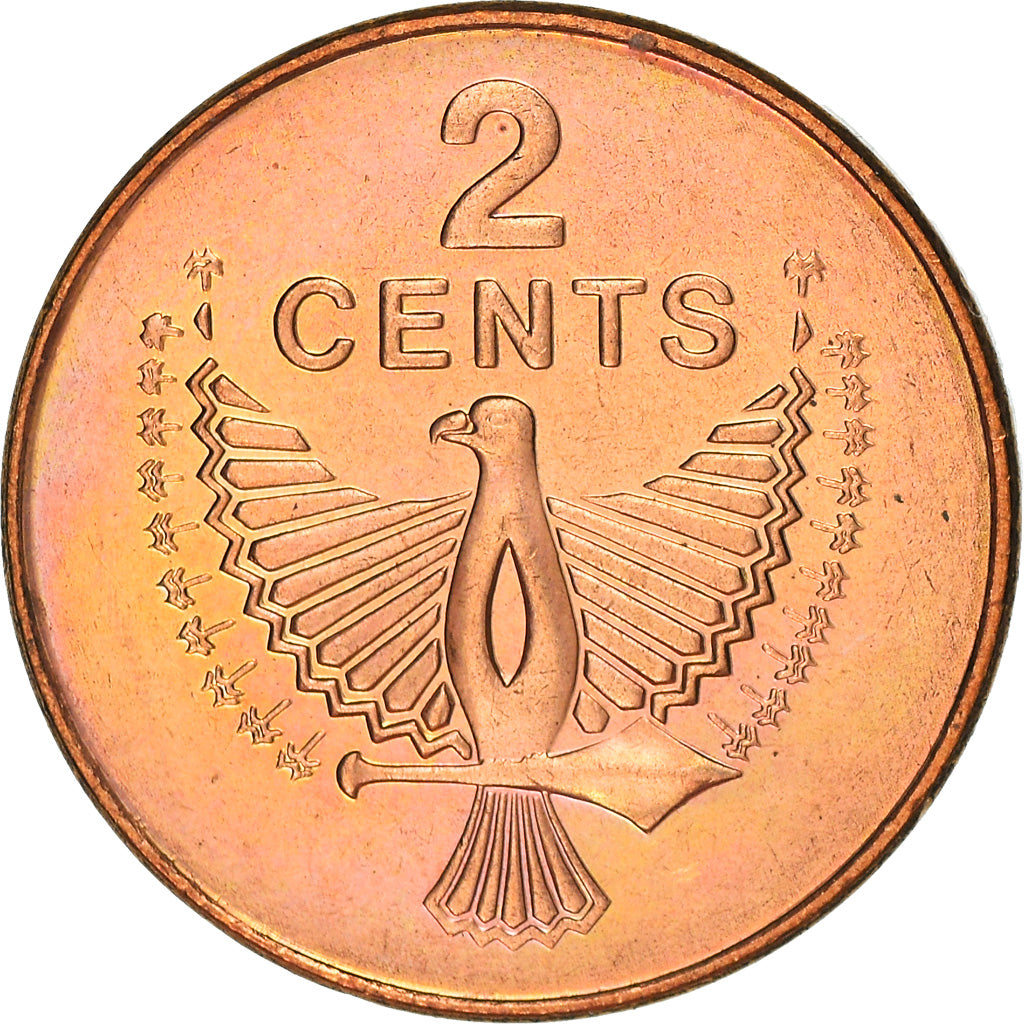 Moneda, Islas Salomón, Elizabeth II, 2 Cents, 1996, British Royal Mint, SC