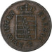 Deutsch Staaten, SAXE-MEININGEN, Eberhard II, Kreuzer, 1831, Kupfer, SS, KM:131