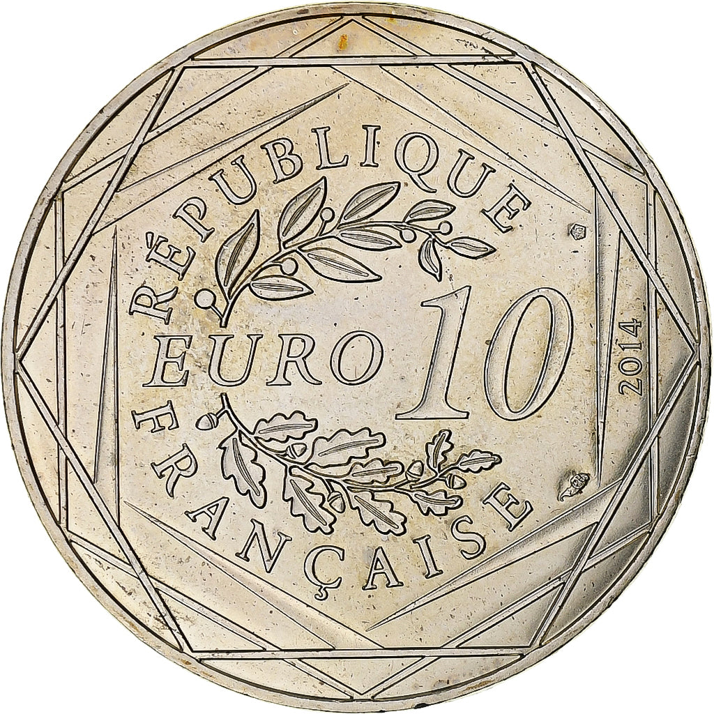 Frankrijk, 10 Euro, Sempé - Été - Fraternité, 2014, Pessac, Billon, PR