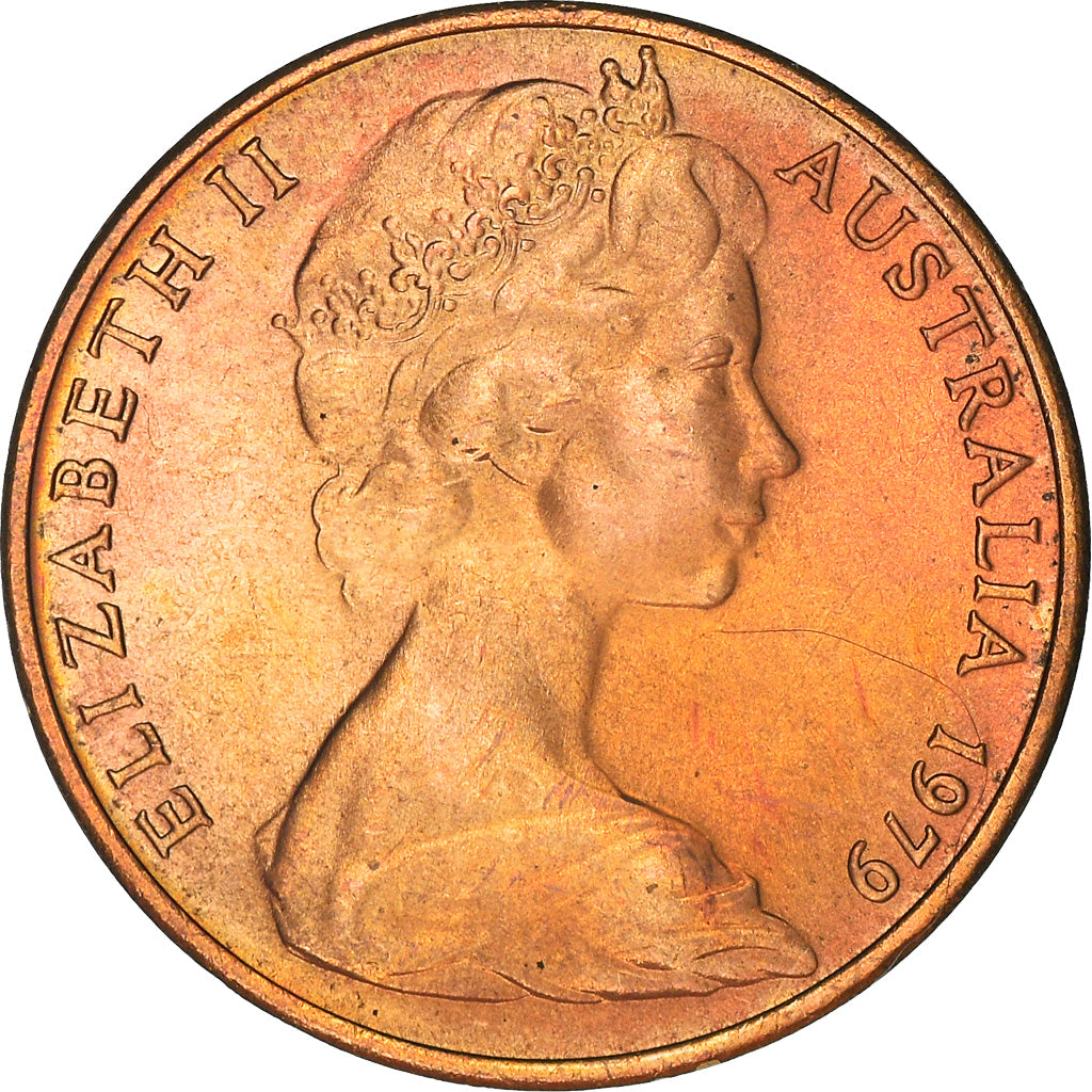 Coin, Australia, Elizabeth II, 2 Cents, 1979, Royal Australian Mint, MS(63)
