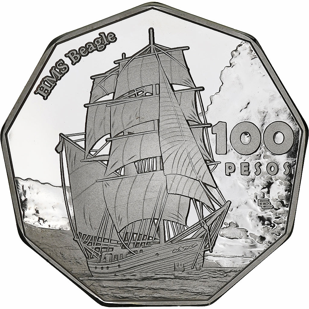 Argentina, 100 Pesos, Tierra del Fuego, 2023, Silver plated copper-nickel