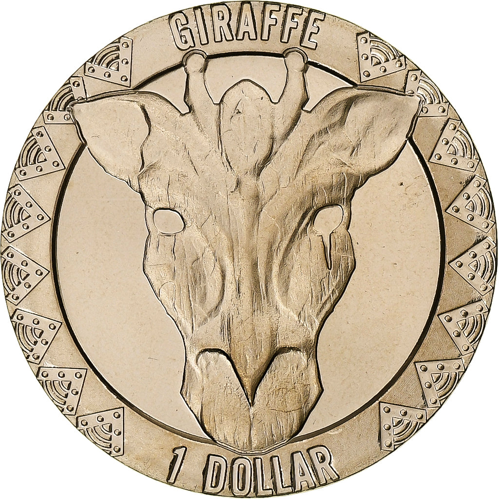 Sierra Leone, Dollar, Giraffe, African Animal Mask, 2023, Pobjoy Mint, Virenium