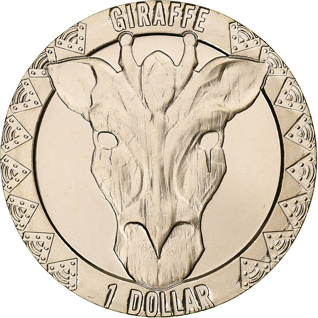 Sierra Leone, Dollar, Giraffe, African Animal Mask, 2023, Pobjoy Mint, Virenium