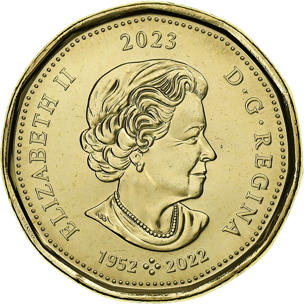 Canada, Dollar, Elsie MacGill, 2023, Royal Canadian Mint, Brass plated steel
