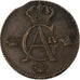 Suécia, Gustaf IV Adolf, 1/2 Skilling, 1807, Cobre, EF(40-45), KM:565