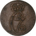 Dinamarca, Christian VII, 1/2 Skilling, 1771, Copenhagen, Cobre, MBC, KM:615