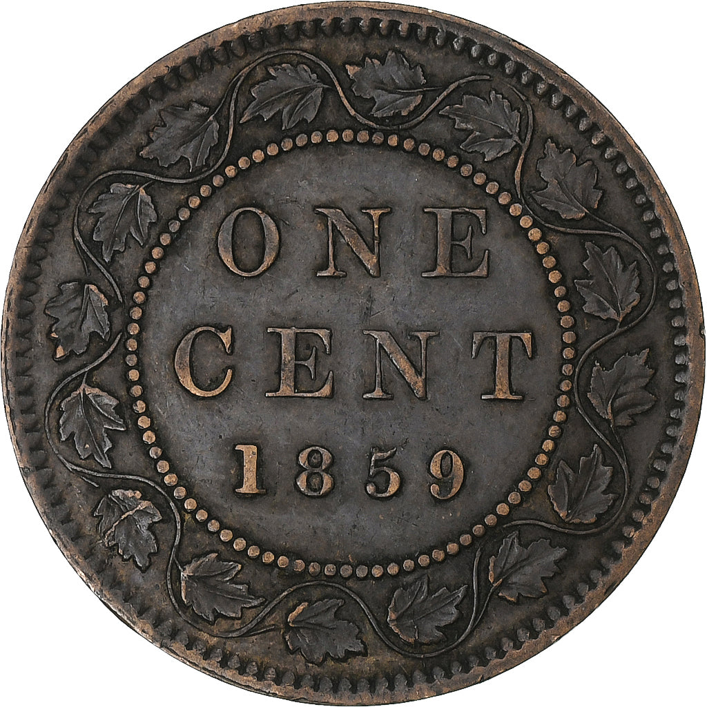 Canada, Victoria, Cent, 1859, London, Bronze, EF(40-45), KM:1