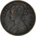 Terranova, Victoria, Cent, 1865, London, Bronzo, BB, KM:1