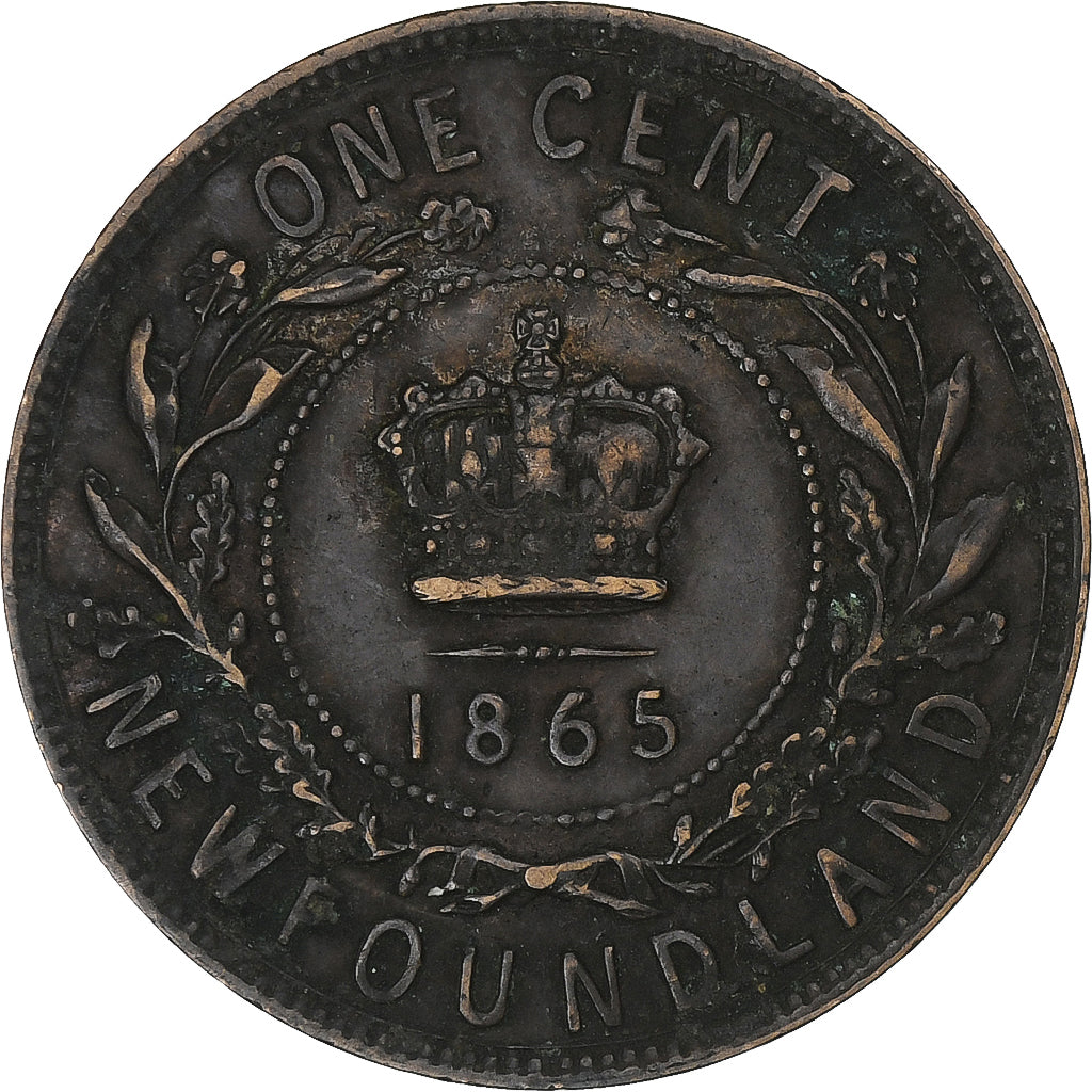 Terranova, Victoria, Cent, 1865, London, Bronzo, BB, KM:1