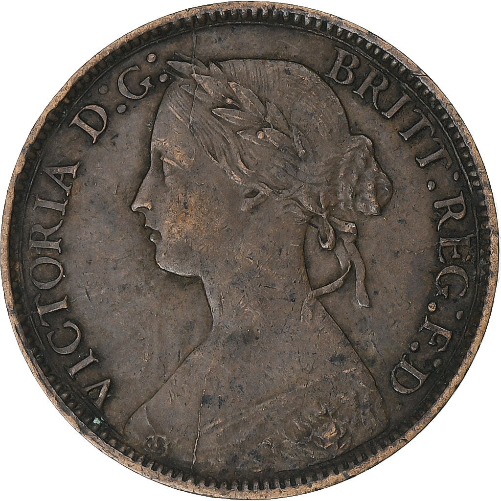 Reino Unido, Victoria, Farthing, 1860, London, Bronze, EF(40-45), KM:747