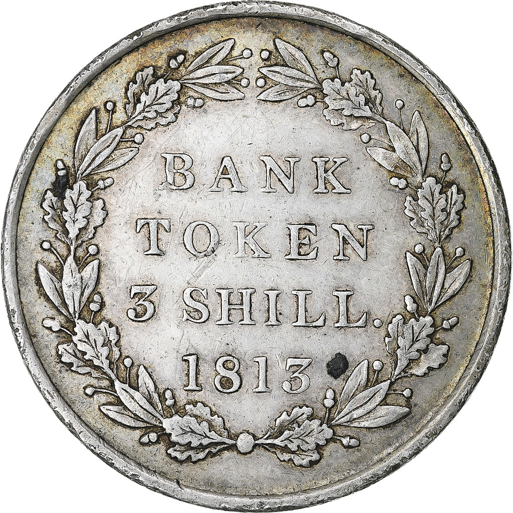 United Kingdom, 3 Shilling, 1813, Silber, SS
