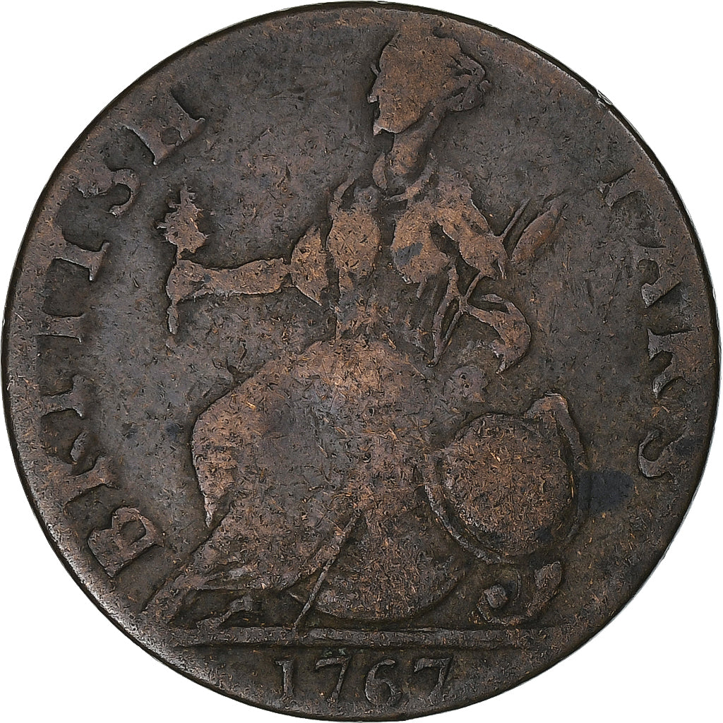 United Kingdom, 1/2 Penny, Satirical, George III, 1767, Copper, VF(20-25)