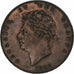 Grã-Bretanha, George IV, 1/2 Penny, 1827, London, Cobre, AU(50-53), KM:692