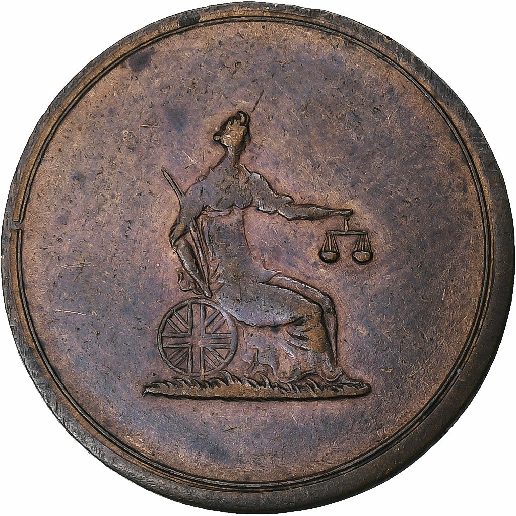 Verenigd Koninkrijk, Farthing, Columbia, 1820-1830, Koper, ZF