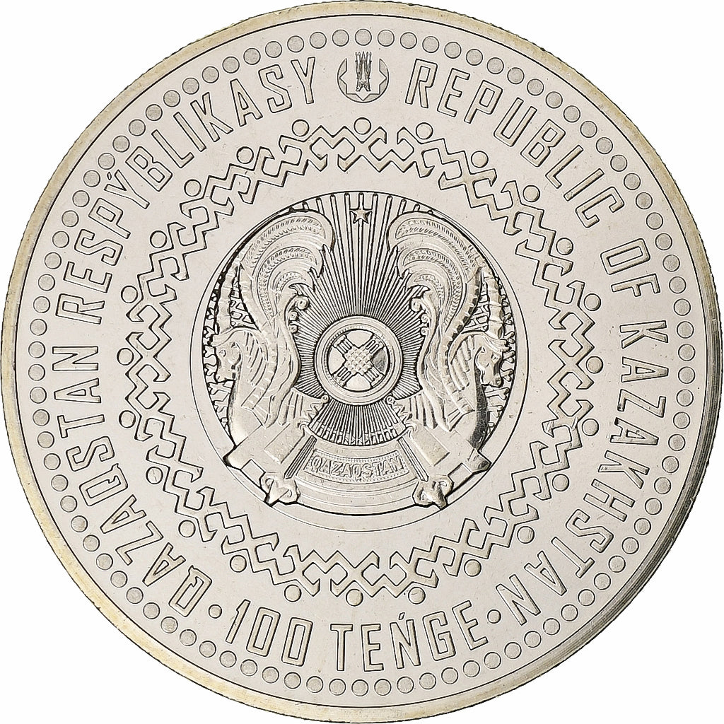 Kazakistan, 100 Tenge, Togyzqumalaq, 2022, Kazakhstan Mint, Nickel Silver, SPL