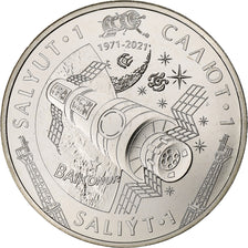 Kazakhstan, 100 Tenge, Salyut-1, 2021, Kazakhstan Mint, Copper-nickel, MS(63)