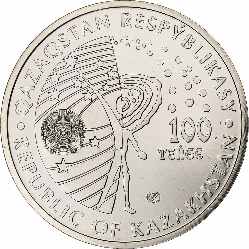 Kazakhstan, 100 Tenge, Salyut-1, 2021, Kazakhstan Mint, Copper-nickel, MS(63)