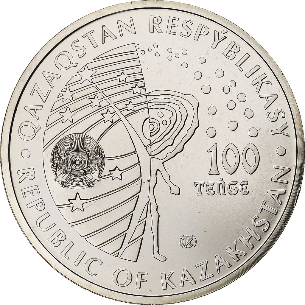 Kazakhstan, 100 Tenge, Salyut-1, 2021, Kazakhstan Mint, Copper-nickel, MS(63)