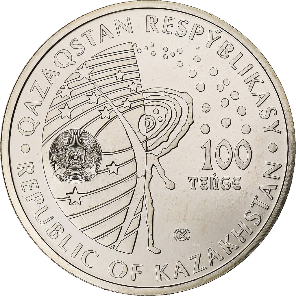 Kazakhstan, 100 Tenge, Salyut-1, 2021, Kazakhstan Mint, Copper-nickel, MS(63)