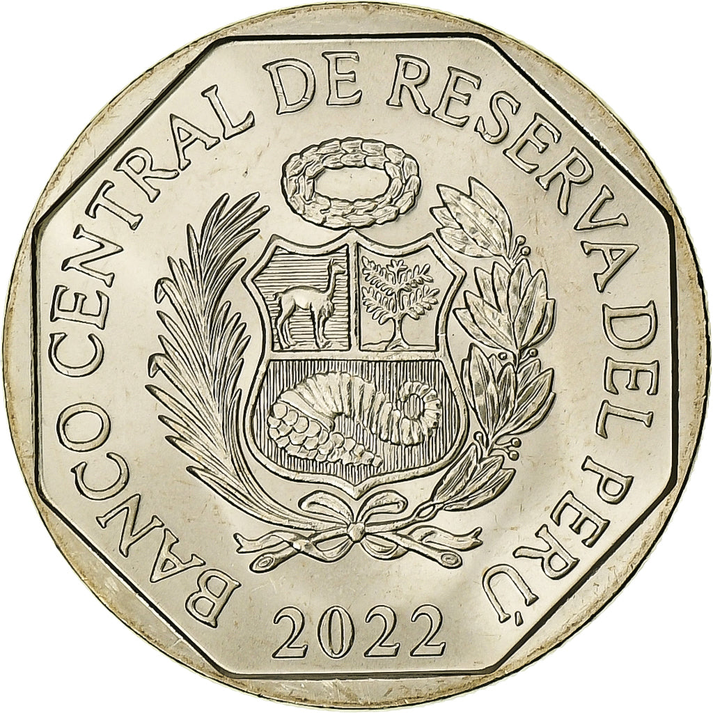 Perù, Sol, José Baquíjano y Carrillo, 2022, Lima, Nickel brass, SPL, KM:435