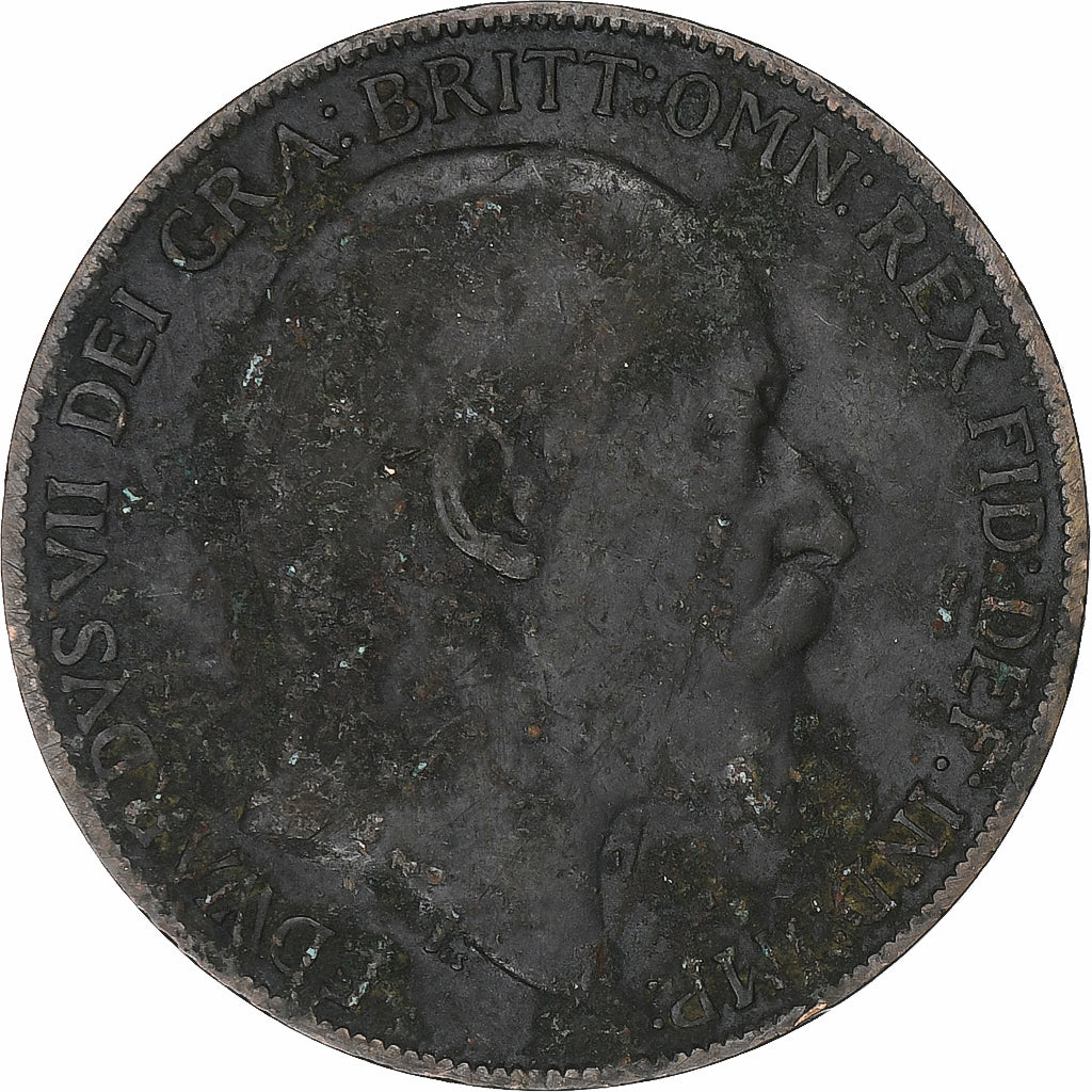 Great Britain, Edward VII, Penny, 1908, London, Bronze, VF(20-25), KM:794