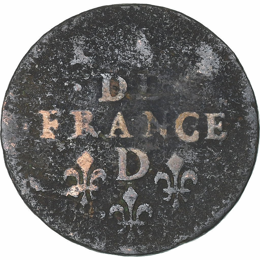 França, Louis XIV, Liard, Liard de France au buste juvénile, deuxième type