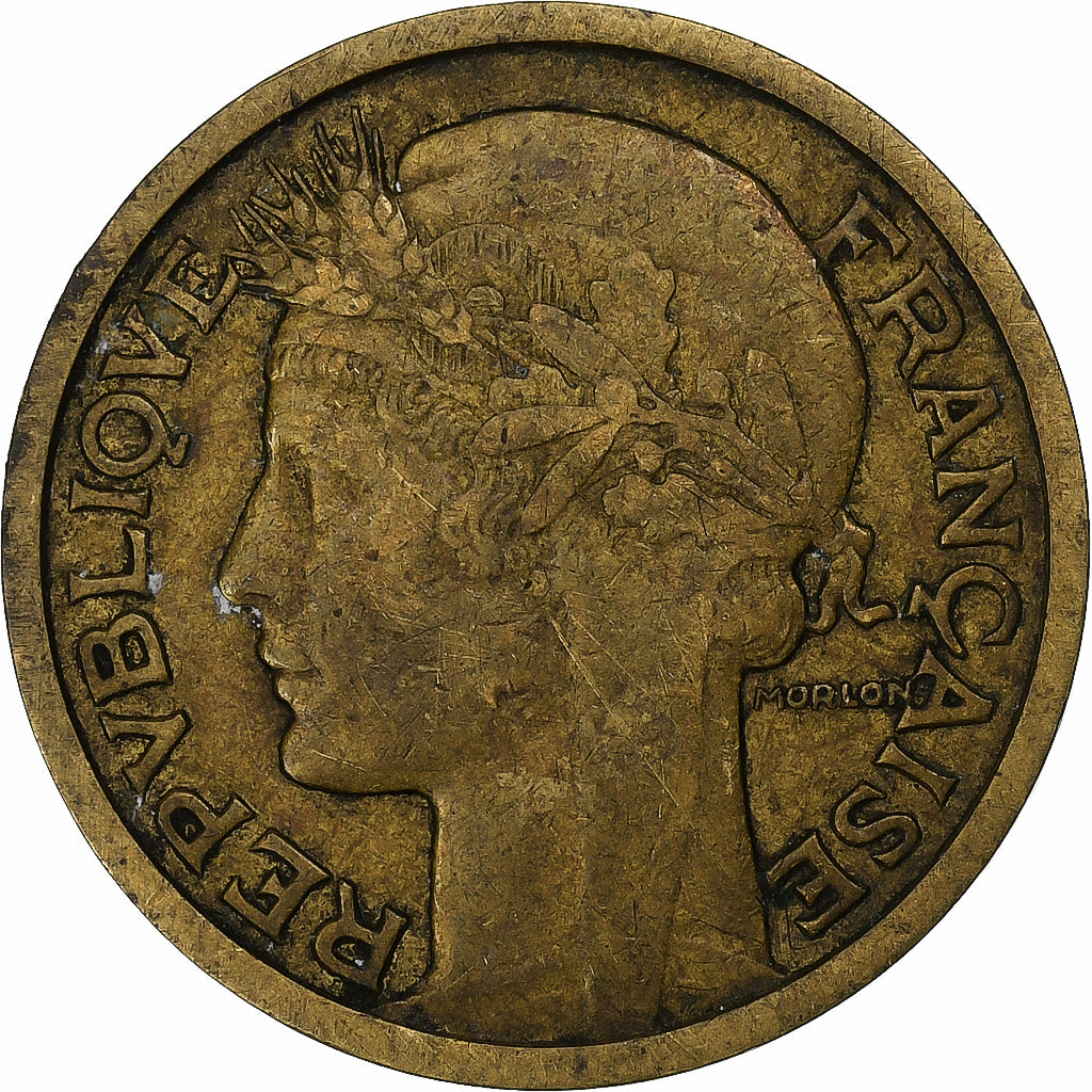 Francja, Franc, Morlon, 1935, Paris, Brązal, VF(30-35), Gadoury:470