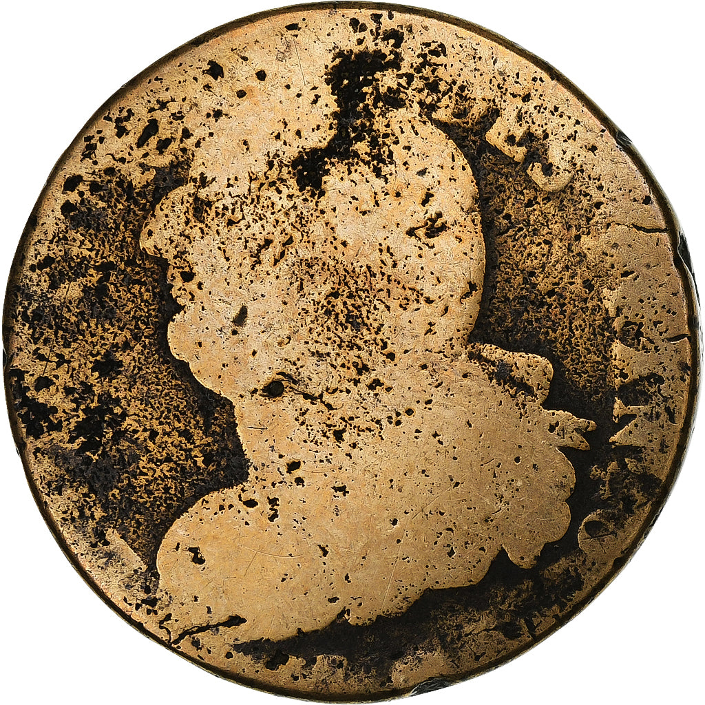 Frankreich, 2 Sols, 2 sols françois, Undated (1791-92), Métal de cloche, SGE