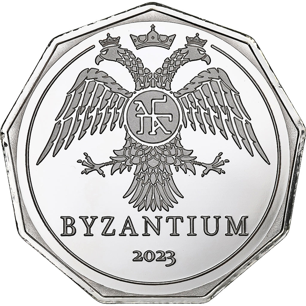 Turquía, 1/2 follis, Byzantium, 2023, Silver plated copper-nickel, FDC