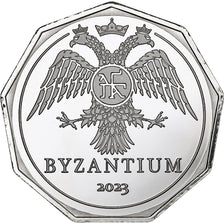 Turchia, 1/2 follis, Byzantium, 2023, Silver plated copper-nickel, FDC