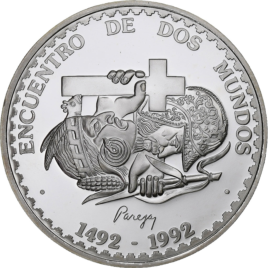 Peru, Nuevo Sol, Ibero-American Series, 1991, Silver, MS(65-70), KM:302